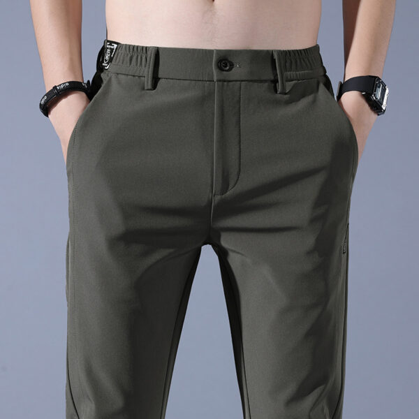 Smooth Full Elastic Force Non-ironing Elastic Sports Pants - Image 6