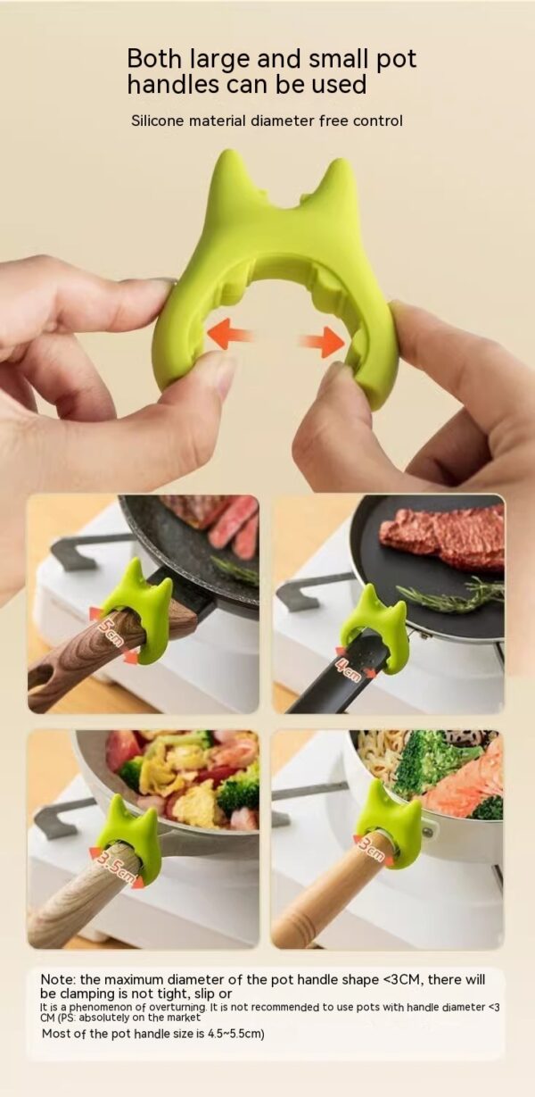 Multifunctional Spatula Holder Silicone Anti-overflow Spoon Holder Cooking Pot Anti-scalding Clip Kitchen Gadgets - Image 8