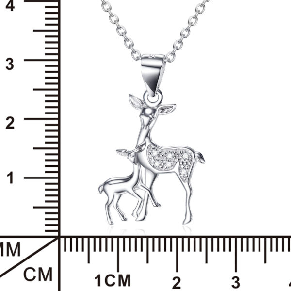 Fawn Pendant 925 Silver Necklace - Image 3