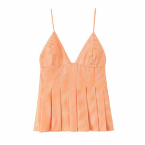 European And American Style Simple All-match Poplin Striped Top