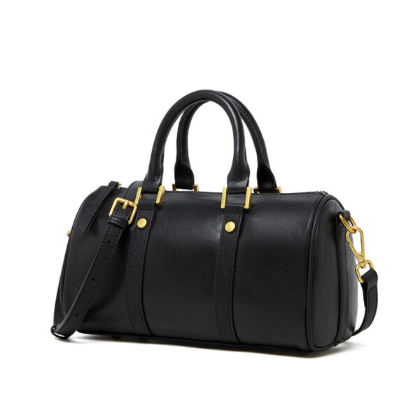 Retro Portable Cowhide Crossbody Bag - Image 8
