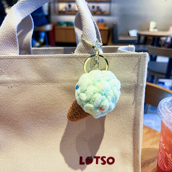 Original Plush Colorful Ice Cream Keychain - Image 10