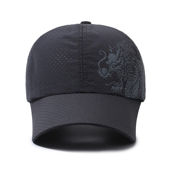 Hat Men's Chinese Style Printed Dragon Baseball Cap Polyester - Image 6
