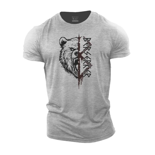 Round Neck 3D Printed Short Sleeve T-shirt - Image 3