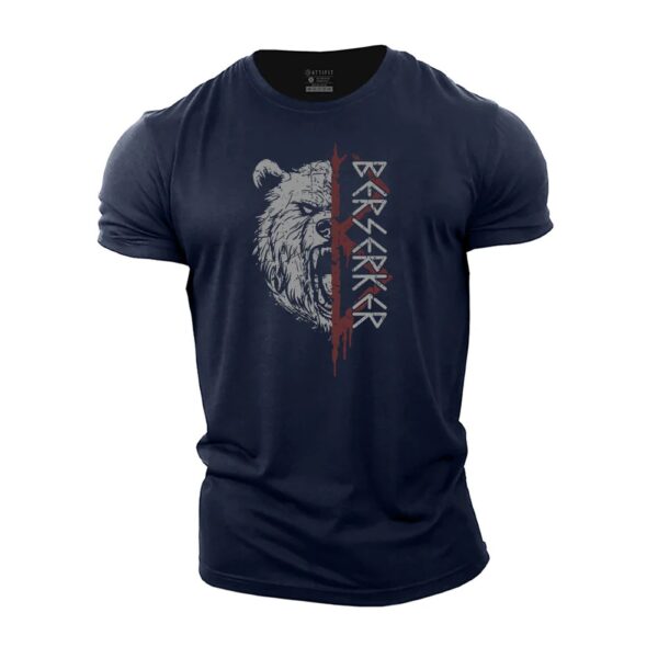 Round Neck 3D Printed Short Sleeve T-shirt - Image 5