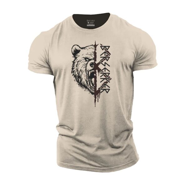 Round Neck 3D Printed Short Sleeve T-shirt - Image 2