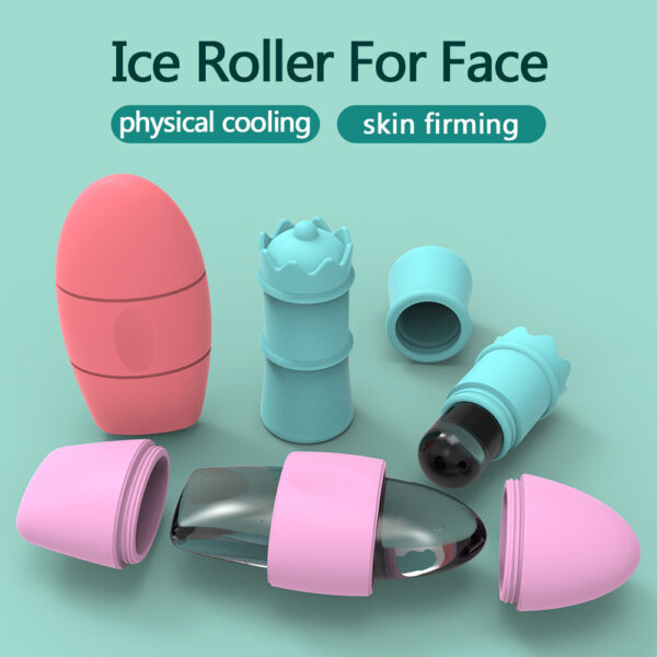 Silicone Ice Face Roller Contour Shrink Pores Remove Dark Circles Massage Skin Beauty Facial Roller For Eyes Neck Skin Care Tool - Image 6