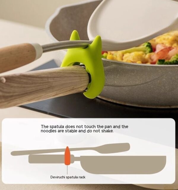 Multifunctional Spatula Holder Silicone Anti-overflow Spoon Holder Cooking Pot Anti-scalding Clip Kitchen Gadgets - Image 7