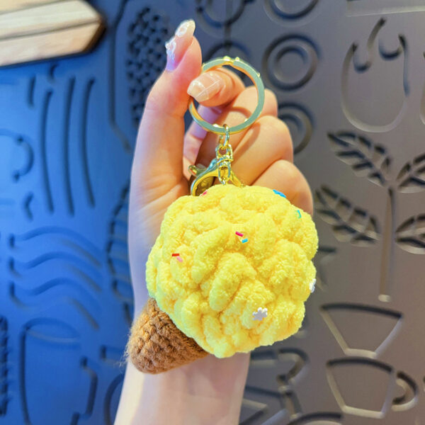 Original Plush Colorful Ice Cream Keychain - Image 9