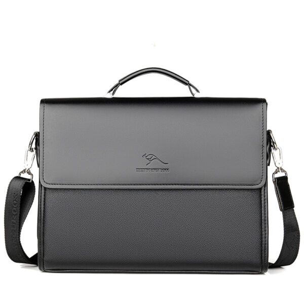 Men's Handbag Business Briefcase Shoulder Crossbody Bag - Image 4