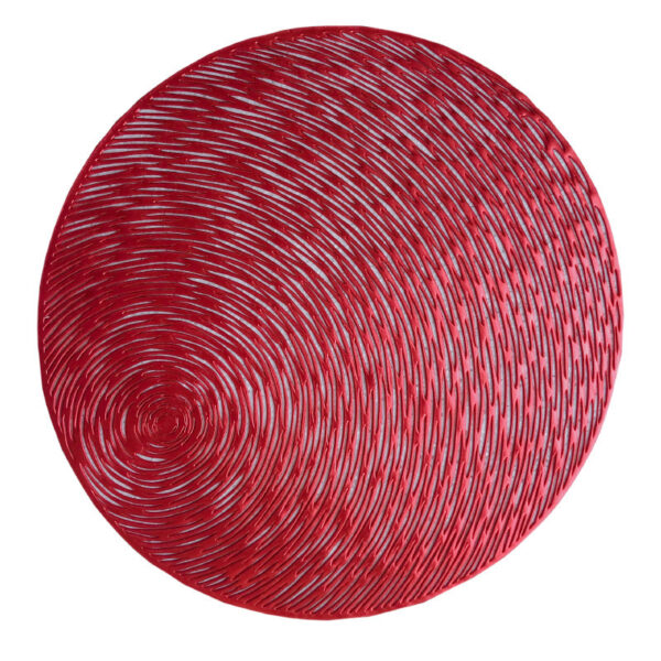 Stylish Round Dining Table Kitchen Hollow Pvc Heat Proof Mat - Image 8