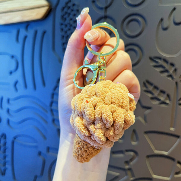 Original Plush Colorful Ice Cream Keychain - Image 6
