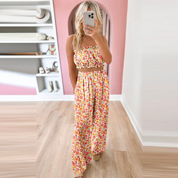 Women's Bohemian Style Printed Casual Suit - Image 4
